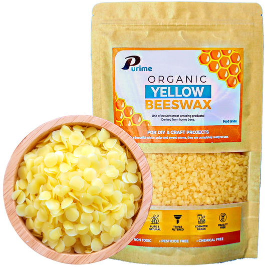 Organic Beeswax Pellets 1LB | Food-Grade & Pure | Ideal for Candle Making, Skincare, DIY Lotions & Crafts | USA Standards, Filtered Beeswax Pastilles for Melting