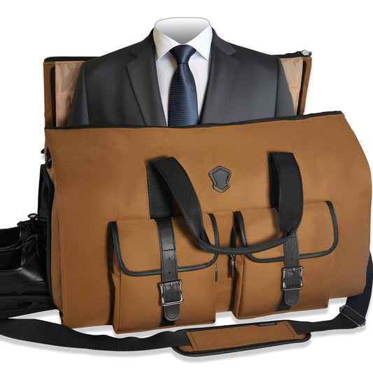 WELKINLAND 48H Garment Duffle Bags For Travel,10-Pockets Carry On Garment Bag, 3 Suit Travel Bags, 62L 2-In-1 Garment Duffel Bag, Convertible Garment bag, Boardable Garment Bag