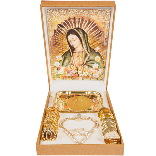 Nuestra Fe Arras para boda catolica Handmade in Mexico - Arras de boda catolica - perfect for lazo para boda catolica - monedas de boda - mexican arras - wedding coins catholic arras - wedding lasso