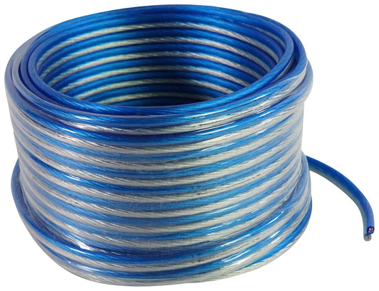 14G50 14 50 100% Rockville Blue OFC Gauge Foot OFC Copper Speaker Wire, Tinned Marine-Grade Jacket, Flexible Stranded