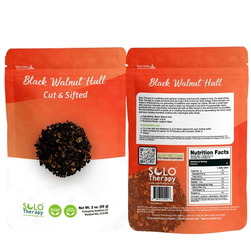 Black Walnut Hull Tea Cut and Sifted - 56 grams - Juglans nigra Herbal Tea - Resealable Bag - 56 grams - Premium Quality (Black Walnut Hull)