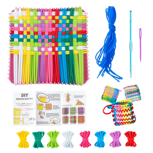 Weaving Loom Kit, Easy Potholder Loom for Beginners, DIY Crafts for Kids & Adults, Creative Art Set, Great Gift for Girls Ages 3+
