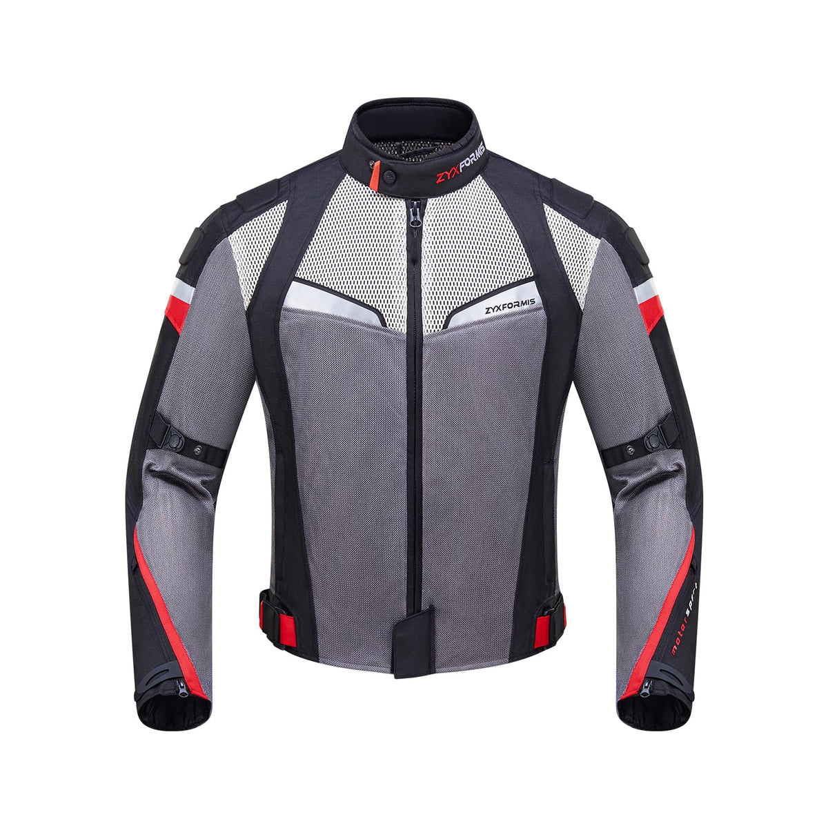 Zyxformis Summer Motorcycle Jacket, Breathable Mesh Motorcycle Riding Jacket For Men With CE Armored