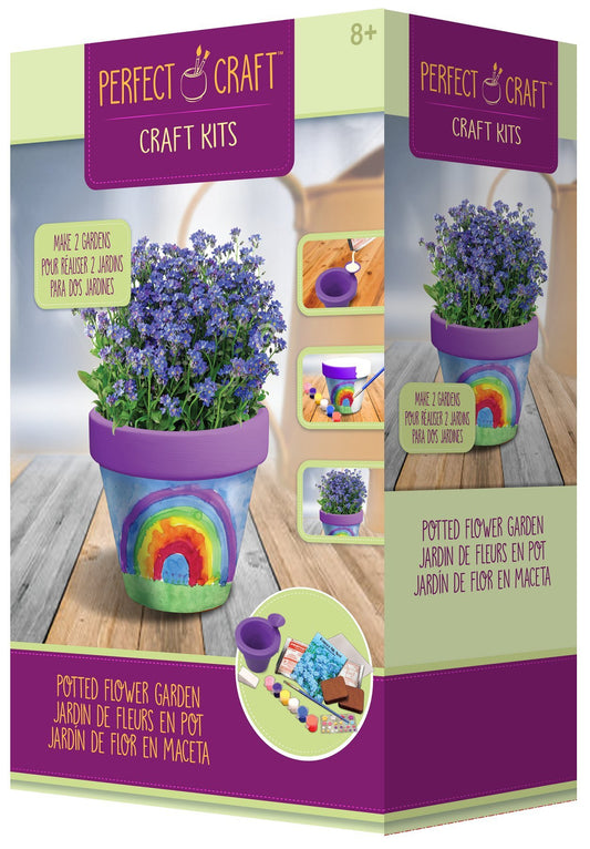 Perfect Craft Award Winning 3.25" Flower Pot Cast & Paint Kit with Perfect Cast Casting Material and Reusable Mold