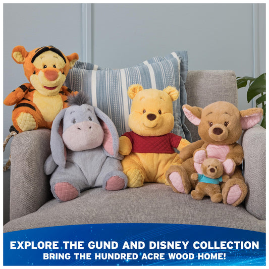 GUND Disney Official Peek-a-Boo Winnie the Pooh Plush, Interactive Stuffed Animal, Sensory Toys for Ages 0 and Up, Yellow, 11”