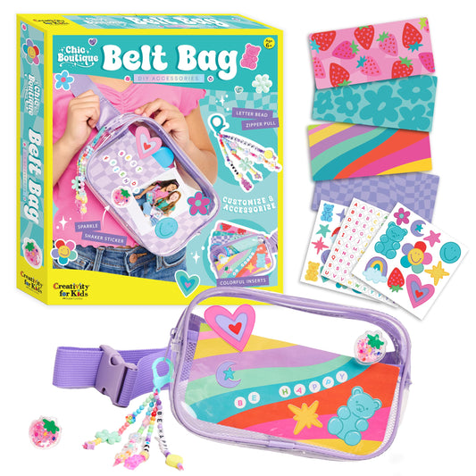 Creativity for Kids Chic Boutique Belt Bag: DIY Girls Fashion Kit, Arts and Crafts Kit, Birthday Gifts for Girls & Spring Crafts (Ages 6+)