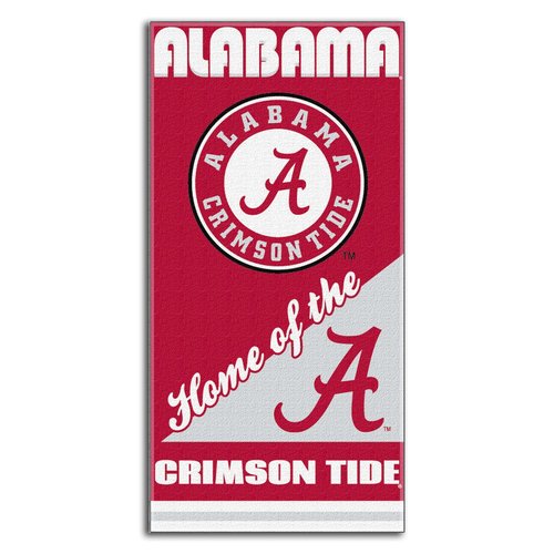 NCAA Alabama Crimson Tide Home Beach Towel, 28 x 58-Inch