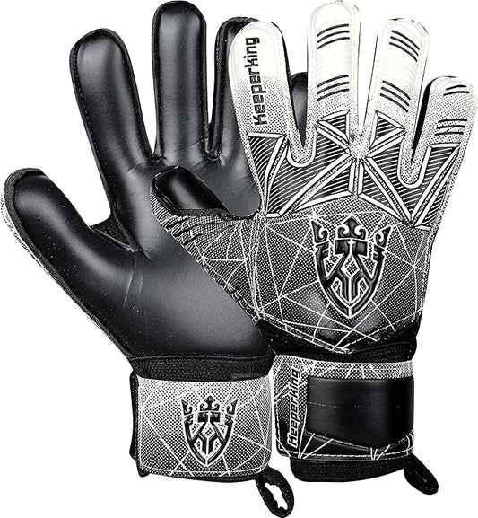 Soccer Goalie Goalkeeper Gloves for Kids Boys Youth & Adult,Latex Strong Grip Palms with Removable Finger Spines Protection Children Football Gloves for Training/Match(Sizes 5-10,6 Styles)
