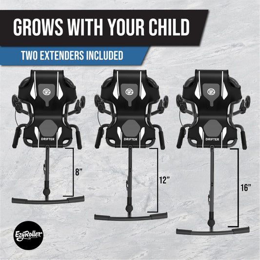 EzyRoller Drifter X Ride On Toy for Kids, Ages 4-12, Up to 154 lbs - Black