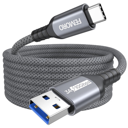 15ft 10Gbps 3A 3.2 Gen2 S26/S25, 17/16/15, Xbox/PS5, USB C Cable Long, High Speed Data Transfer & Fast Charging USB A