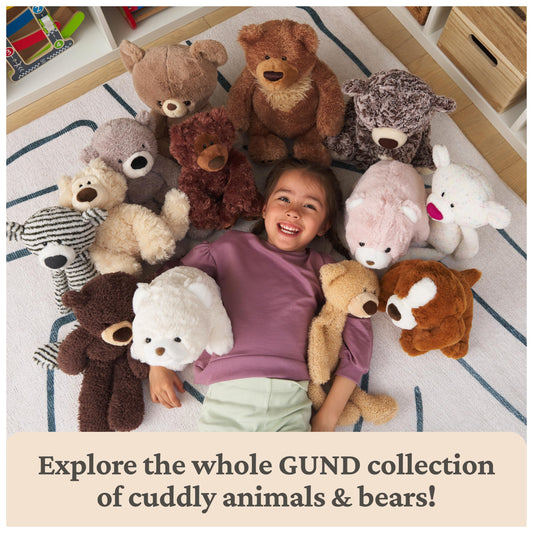 GUND BOE Classic Teddy Bear, Premium Bear Stuffed Animal, Plush Toy for Ages 0 and Up, Brown, 12”