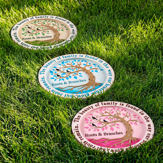 Cinnvoice 3 Pack Garden Stepping Stone Outdoor, Decorative Dimensional Resin Stepping Stones for Patio Pathway Landscaping Walkway Sculpture Yard Backyard Lawn(Tree of Life,10 Inches)