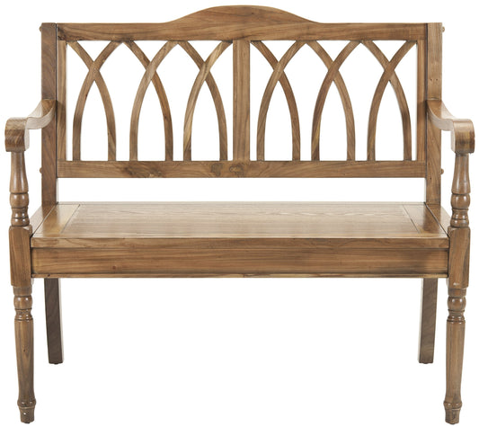 SAFAVIEH Home Collection – Benjamin Oak Brown Solid Wood Accent Bench, Indoor Bench for Entryway, Bedroom or Living Room (AMH6500E)