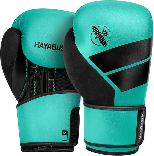 Hayabusa S4 PU Leather Boxing Gloves for Men, Women & Kids, 10oz, 12oz, 14oz, 16oz, Training, Sparring, Kickboxing, Fighting Sports, Taekwondo, MMA, Muay Thai & Arts