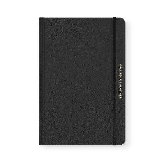 Full Focus Leather Planner by Michael Hyatt - The #1 Daily Planner to Set Annual Goals, Increase Focus, Eliminate Overwhelm, and Achieve Your Biggest Goals - Hardcover (Black)