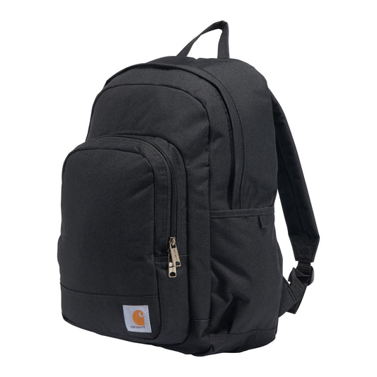 Carhartt 25L Classic Laptop Backpack, Durable Water-Resistant Pack W/ 16" Laptop Sleeve and Multiple Organizational Compartments, Black