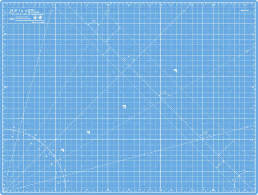 Elan Cutting Mat A2 Blue, Self Healing Cutting Mat 18x24 Inch, 5-Ply Craft Board Blue, Hobby Board for Crafts 18x24 Inch