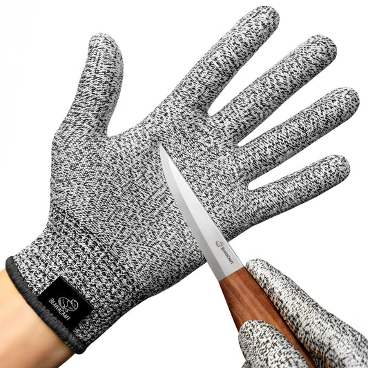 BeaverCraft Wood Carving Gloves CRG - Cutting Cut Resistant Gloves Level 5 for Whittling, Woodworking, Food Prep (L)