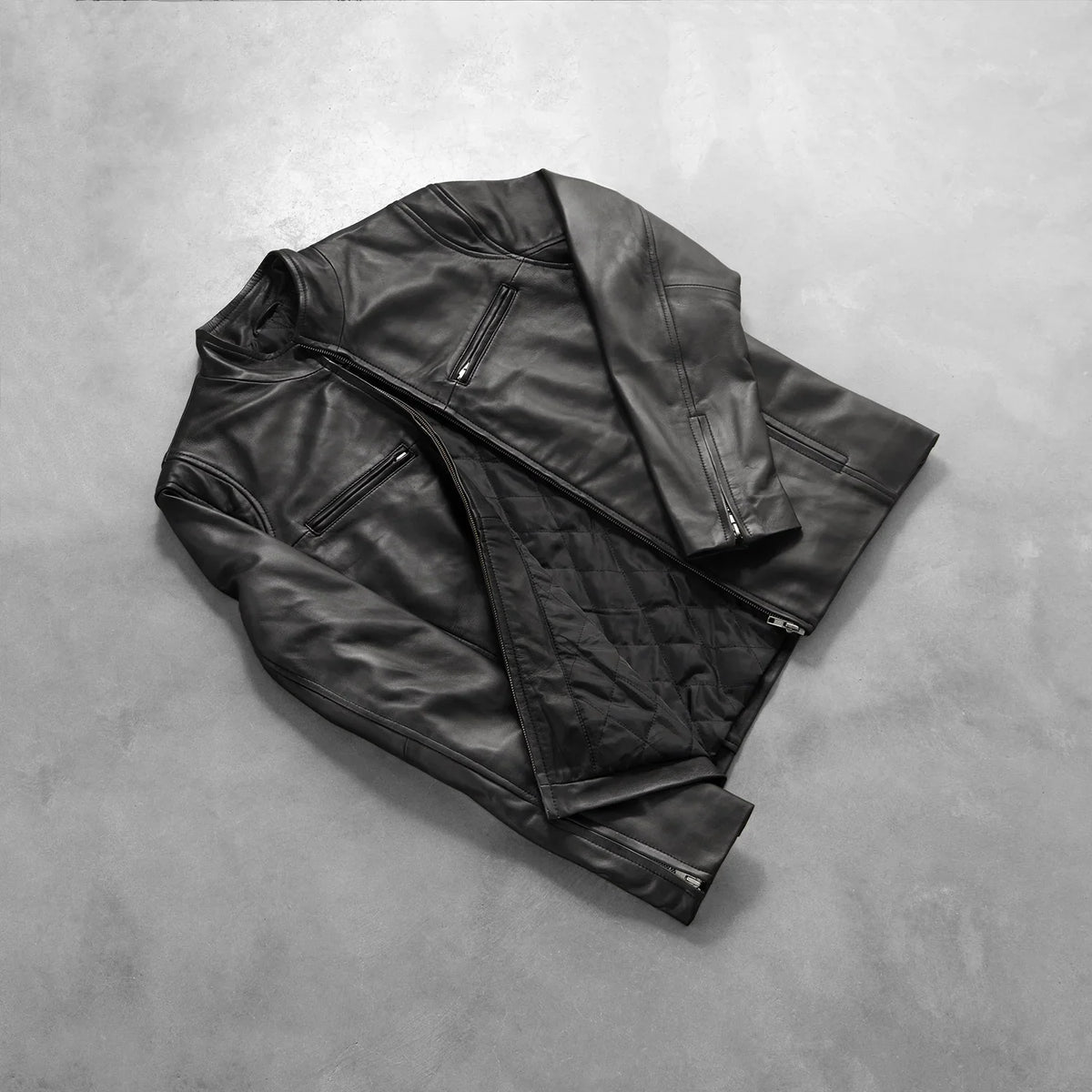 Sowachi FS] Ionic Black Leather Jacket