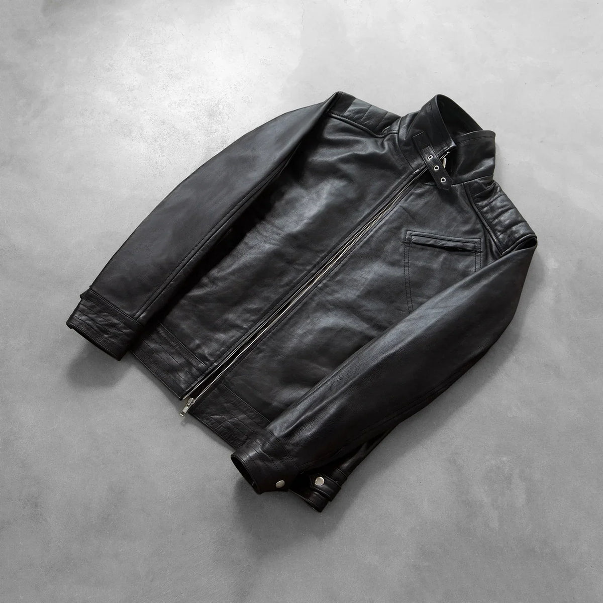 Sowachi [FS] Legacy Black Leather Biker Jacket