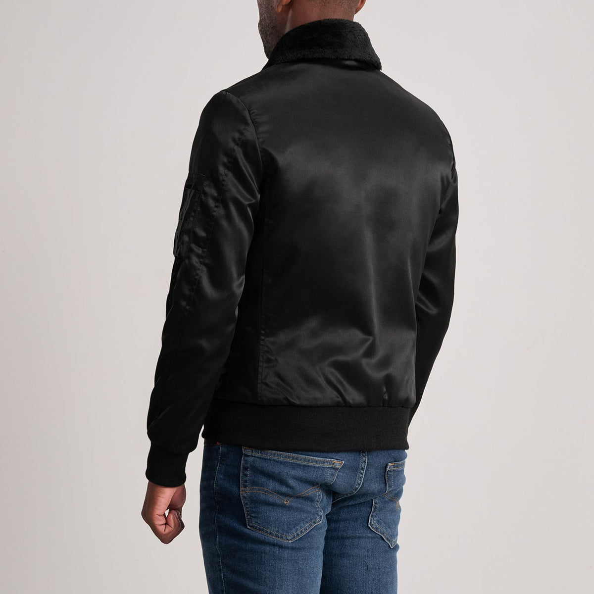 Sowachi Clyde B-15 Black Bomber Jacket