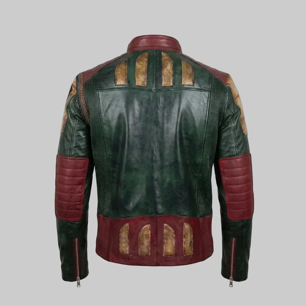 Sowachi Men's Real Sheepskin Leather Movie Inspired Jacket