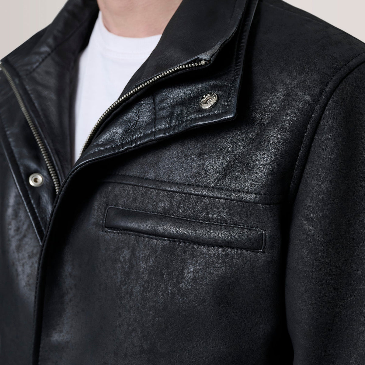 Sowachi Sean Black Snuffed Classic Jacket