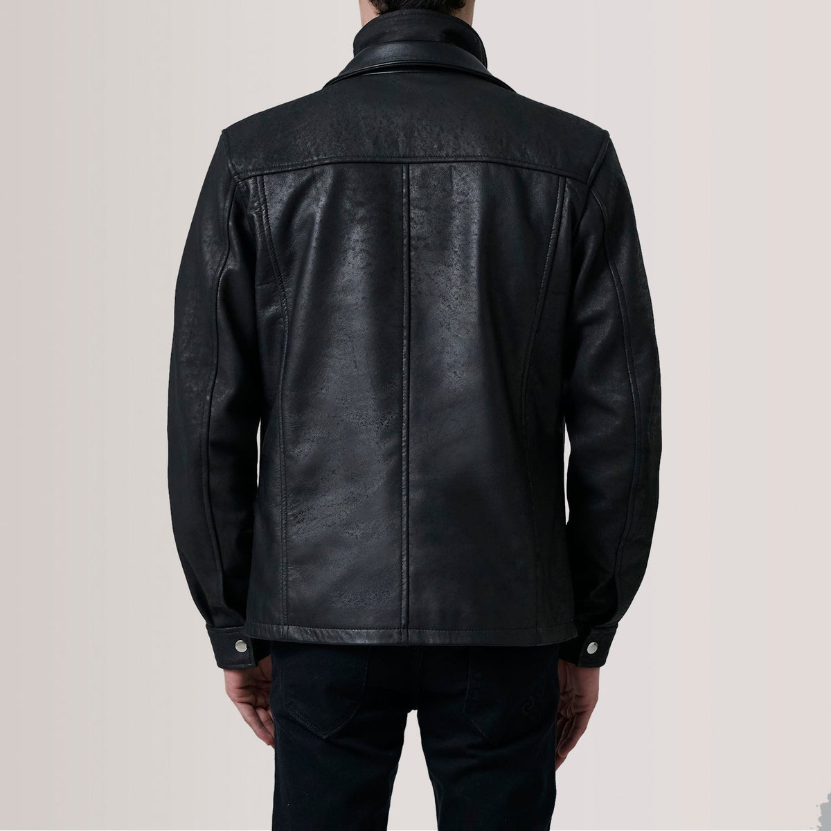 Sowachi Sean Black Snuffed Classic Jacket