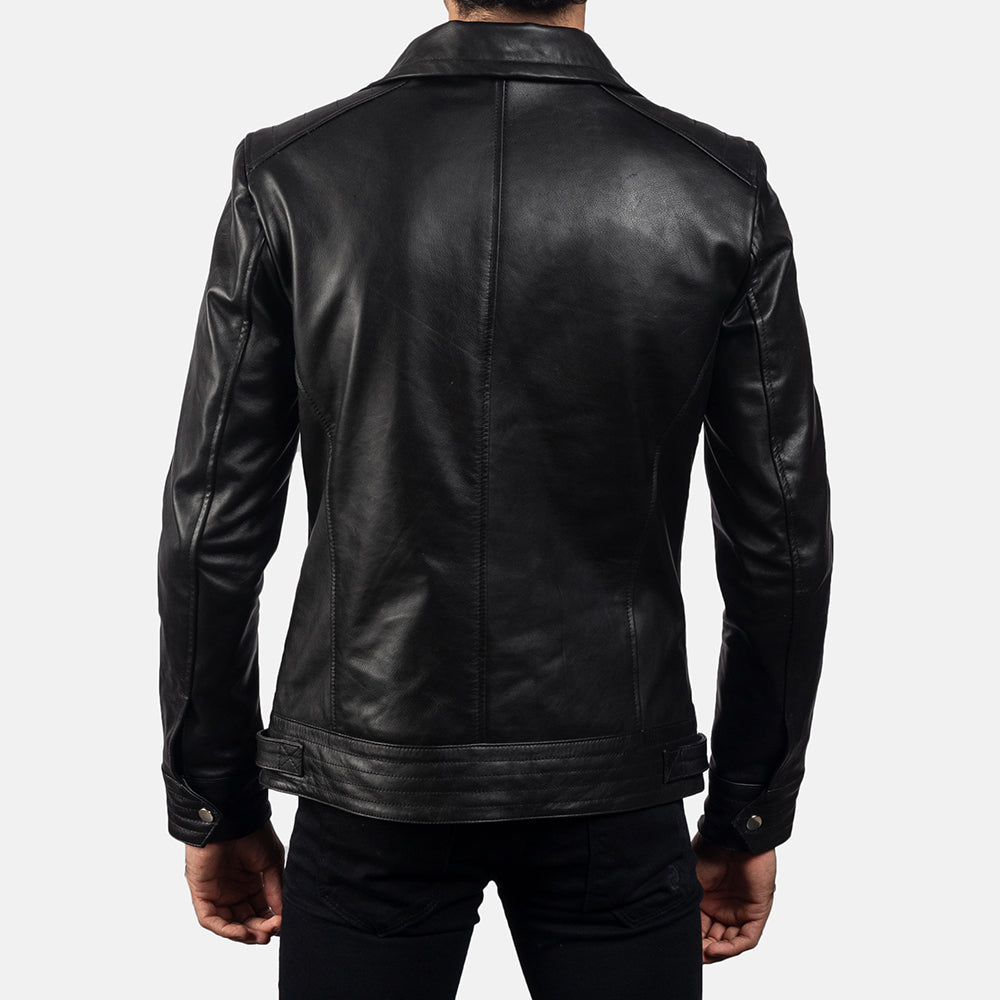 Sowachi [FS] Legacy Black Leather Biker Jacket