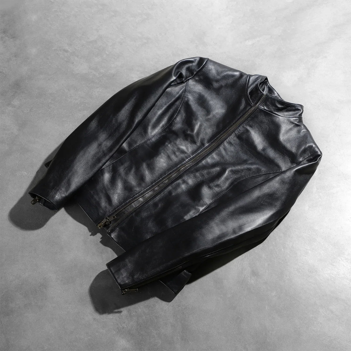Sowachi Rumella Black Leather Biker Jacket