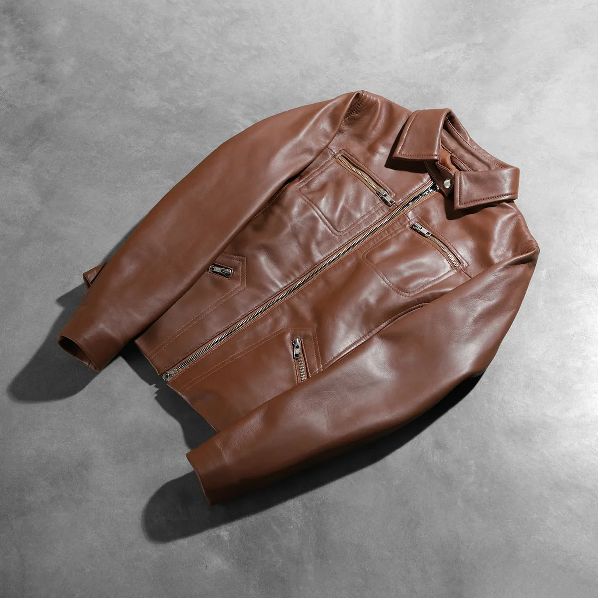 Sowachi Tomachi Brown Leather Jacket