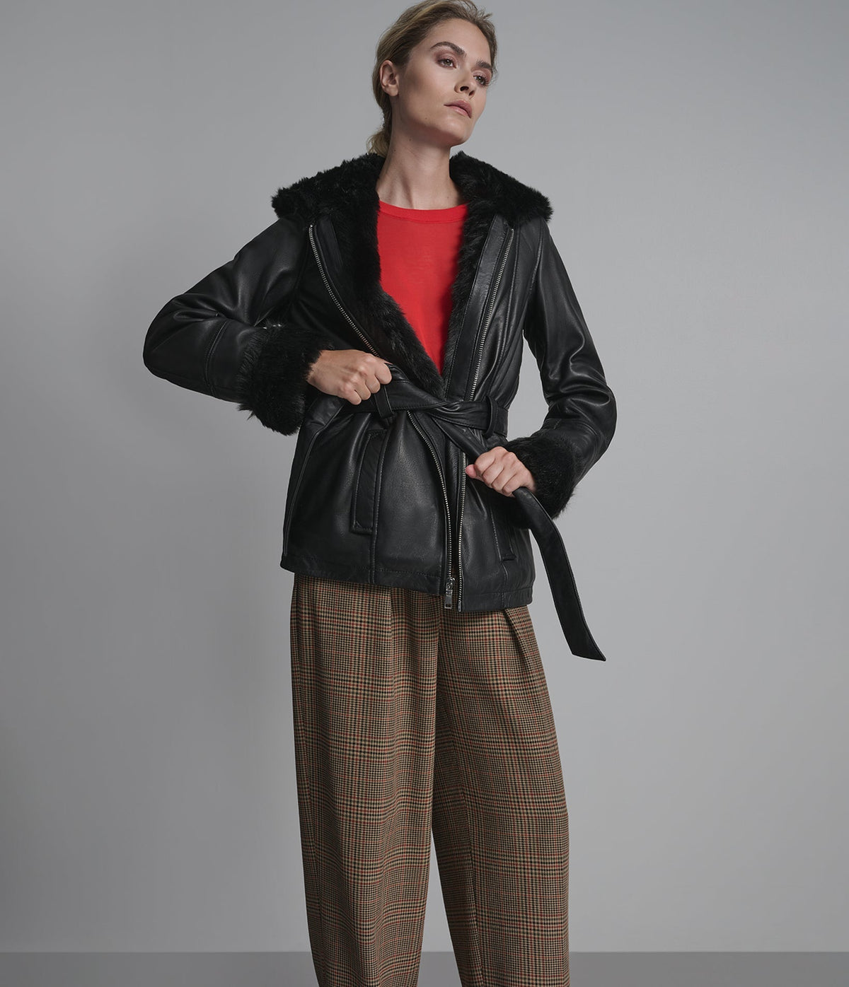 Genevieve Belted Trench Jacket