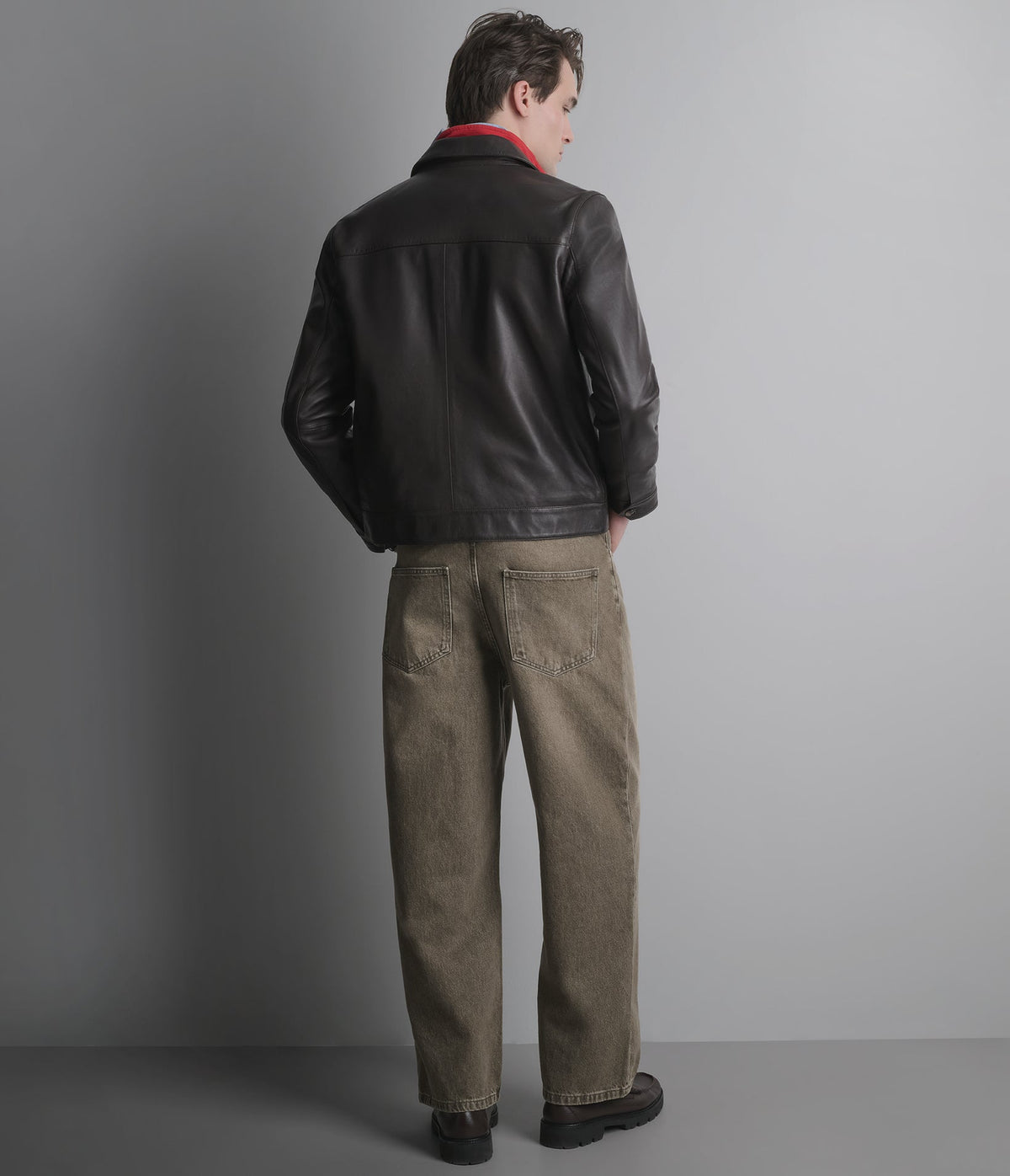 Emerson Leather Zip Shirt Jacket