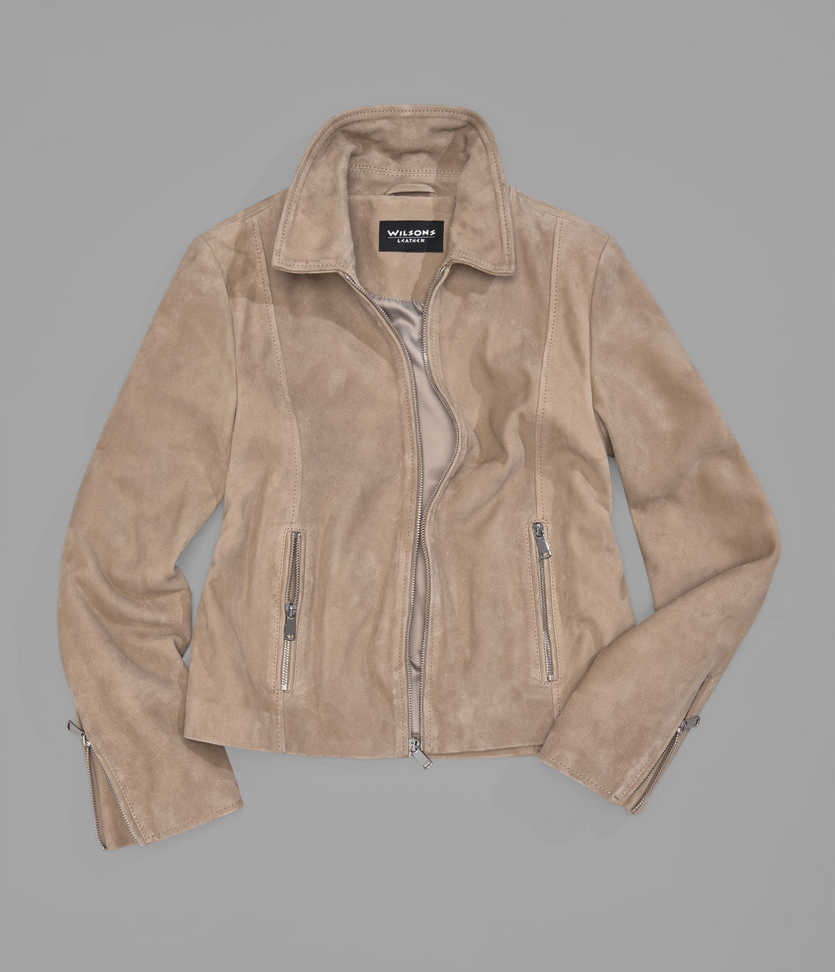 Monty Shirt Collar Zip Jacket