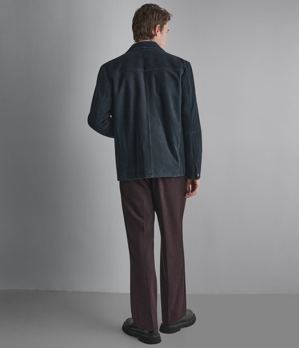 Wayne Twill Suede Shirt Jacket