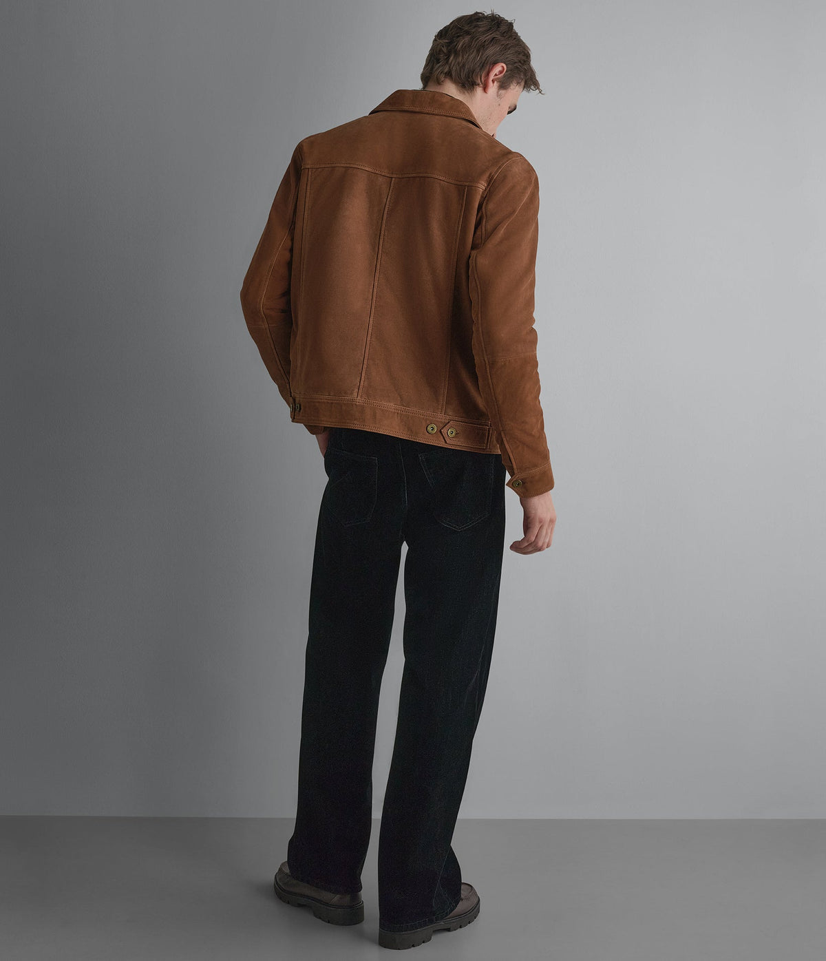 Travis Suede Trucker Jacket