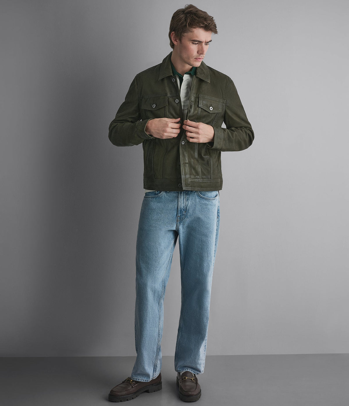 Corbin Suede Trucker Jacket