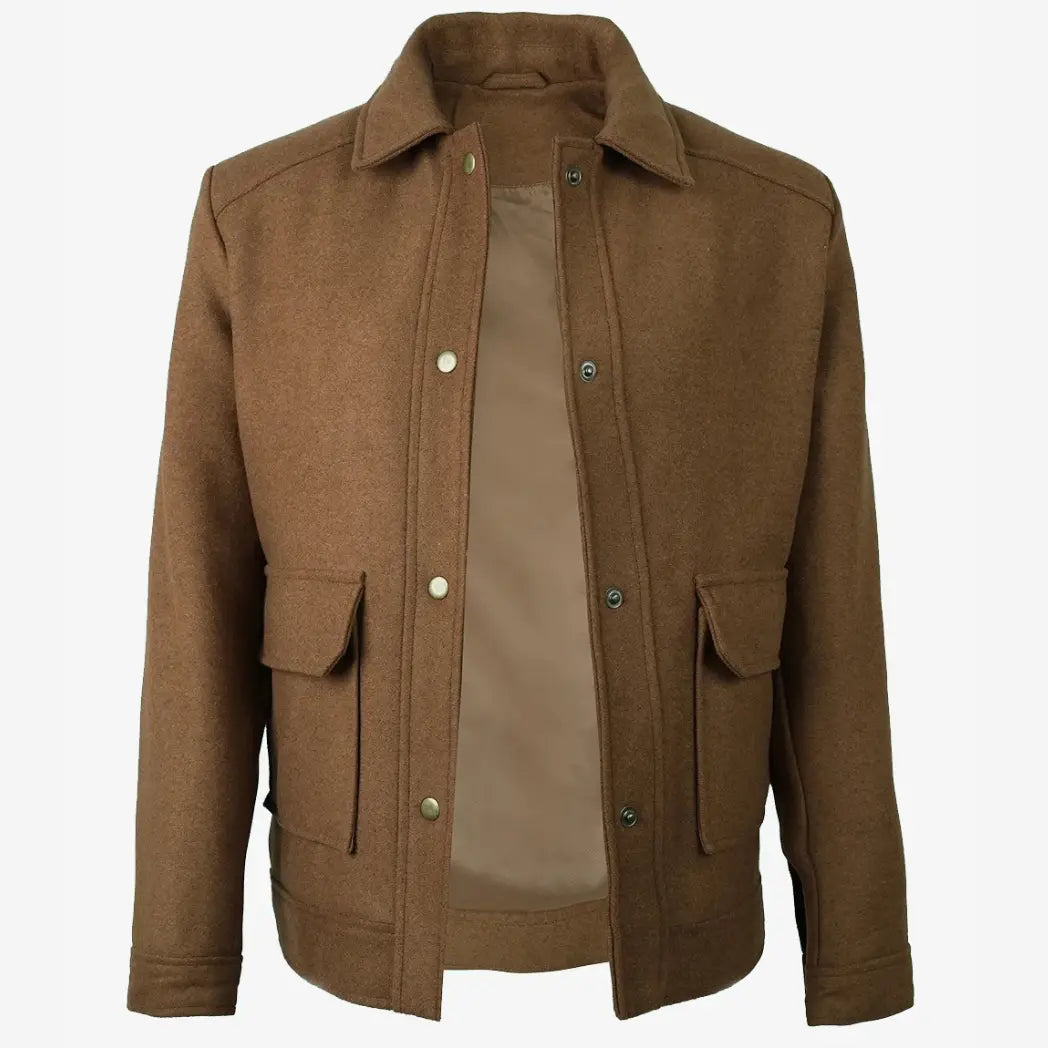 Sowachi Women’s Brown Wool Utility Jacket